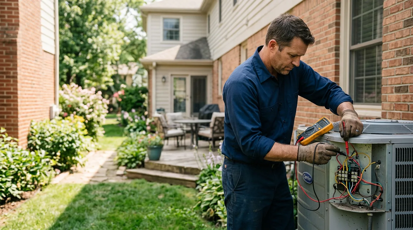 HVAC technician working near Browning, IL